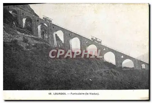 Cartes postales Lourdes Funiculaire le Viaduc