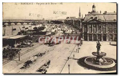 Ansichtskarte AK Bordeaux Vue prise de la Bourse