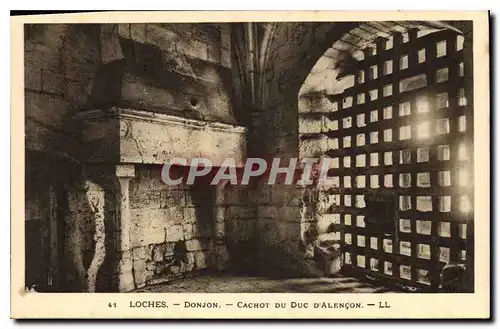 Ansichtskarte AK Loches Donjon Cachot du Duc d'Alencon