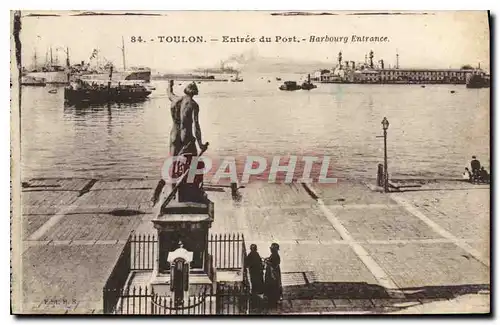 Cartes postales Toulon entree du port Harbourg entrance