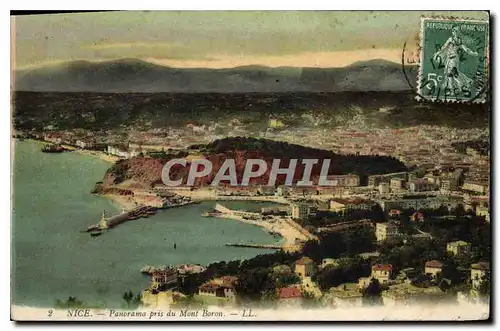 Cartes postales Nice panorama pris du Mont Boron