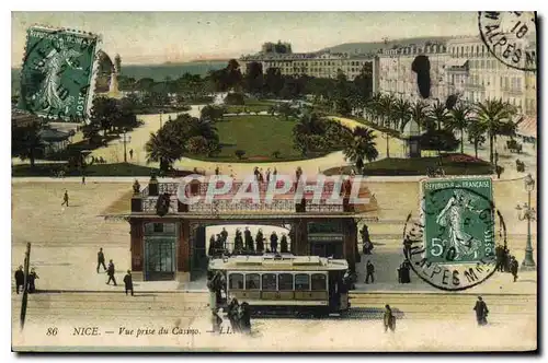 Cartes postales Nice vue prise du casino Tramway