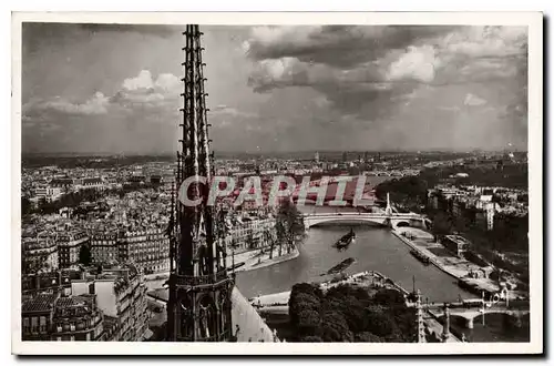 Ansichtskarte AK Paris en Flanant vue panoramique prise de Notre Dame