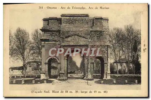 Cartes postales Orange Arc de Triomphe Arc de Marius Facade Sud