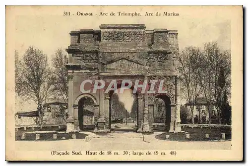 Ansichtskarte AK Orange Arc de Triomphe Arc de Marius Facade Sud