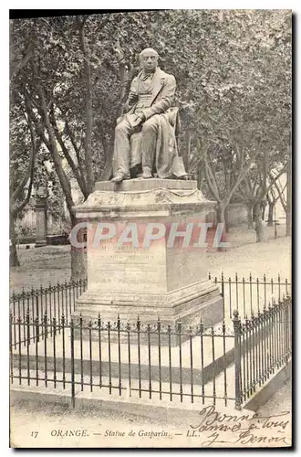 Cartes postales Orange Statue de Gasparin