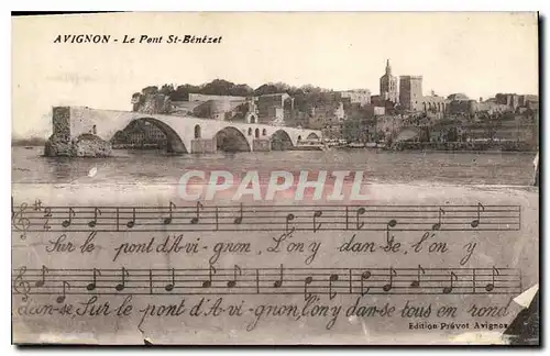 Cartes postales Avignon Le Pont St Benezet