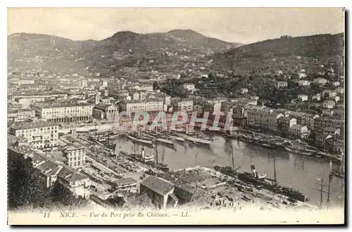 Cartes postales Nice Vue du Port prise du Chateau