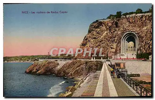 Cartes postales Nice Les rochers de Rauba Capeu