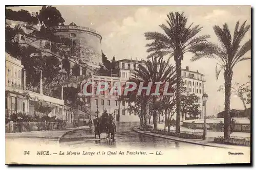 Cartes postales Nice la Montee Lesage et le Quai des Ponchettes