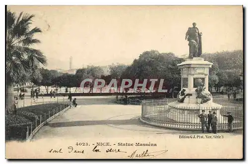 Cartes postales Nice Statue Massena