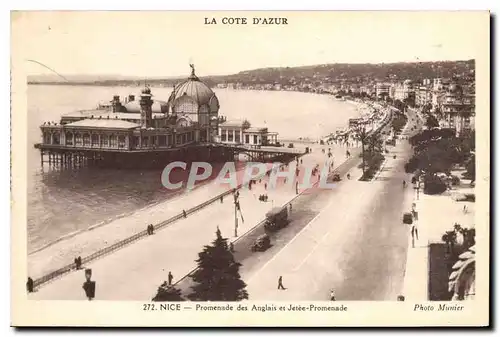 Cartes postales Nice Promenade des Anglais et Jetee Promenade