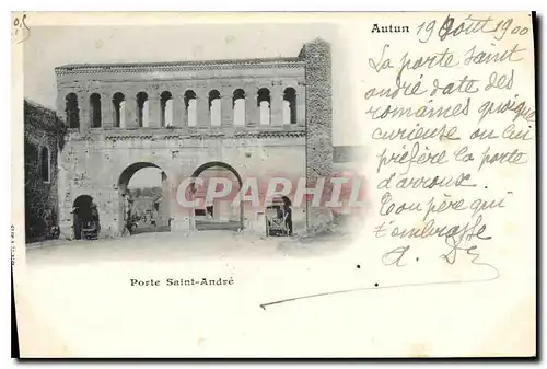 Cartes postales Autun Porte Saint Andre
