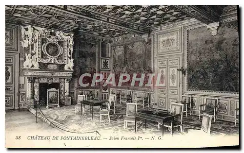 Ansichtskarte AK Chateau de Fontainebleau Salon Francois 1er