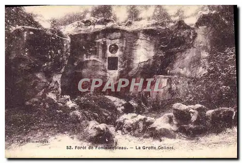 Ansichtskarte AK Foret de Fontainebleau la Grotte Colinet