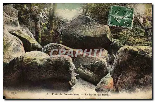 Ansichtskarte AK Foret de Fontainebleau la roche qui tremble