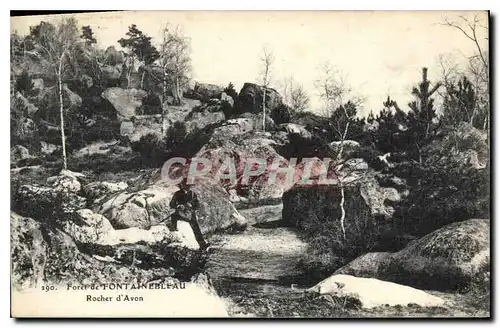 Cartes postales Foret de Fontainebleau rocher d'Avon