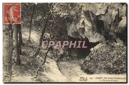 Ansichtskarte AK Foret de Fontainebleau la Caverne d'Augas