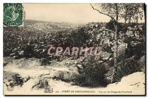 Cartes postales Foret de Fontainebleau vue sur les Gorges de Franchard