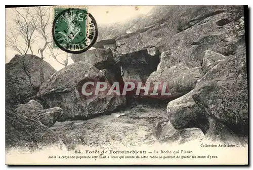 Ansichtskarte AK Foret de Fontainebleau la roche qui Pleure