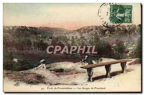 Cartes postales Foret Fontainebleau les Gorges de Franchard