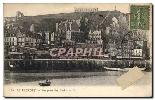 Cartes postales Le Treport vue prise des Docks