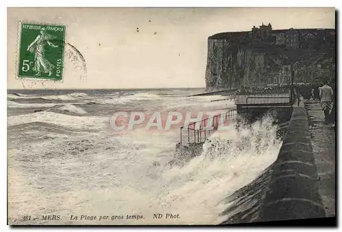 Cartes postales Mers la plage par gros temps