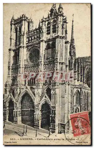 Ansichtskarte AK Amiens cathedrale avec la fleche