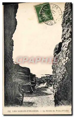 Ansichtskarte AK Les Sables d'Olonne la Grotte du Puits d'Enfer