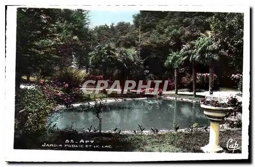 Cartes postales Apt jardin Public le Lac