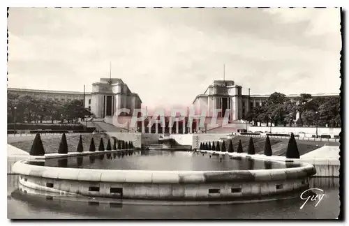 Cartes postales Paris et ses Merveilles le palais de Chaillot Azema Boileau et Cariu architectes vu des jardins