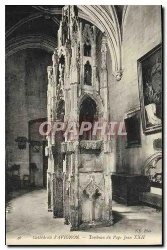 Ansichtskarte AK Cathedrale d'Avignon Tombeau du Pape Jean XXII