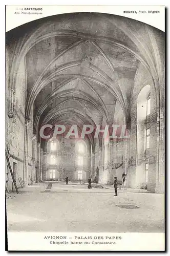 Cartes postales Avignon palais des Papes chapelle haute du Consistoire