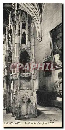 Cartes postales Cathedrale d'Avignon Tombeau du Pape Jean XXII