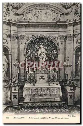 Cartes postales Avignon cathedrale chapelle Notre Dame des Doms