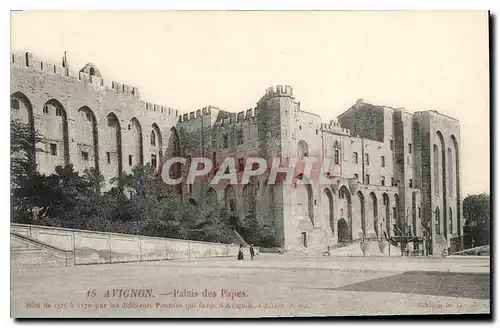 Cartes postales Avignon palais des Papes