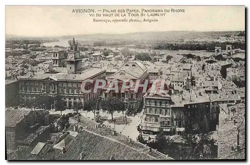 Cartes postales Avignon palais des Papes Panorama du Rhone vu du haut de la Tour St Laurent