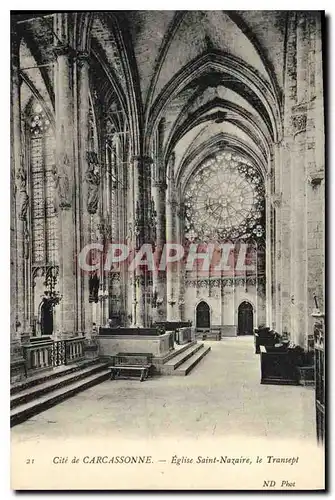 Cartes postales Cite de Carcassonne eglise Saint Nazaire le Transept
