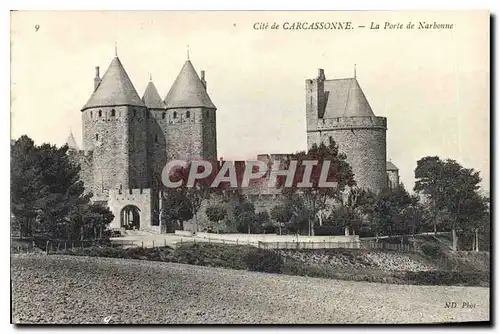 Ansichtskarte AK Cite de Carcassonne la porte de Narbonne