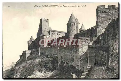 Cartes postales Cite de Carcassonne les avant portes de l'Aude