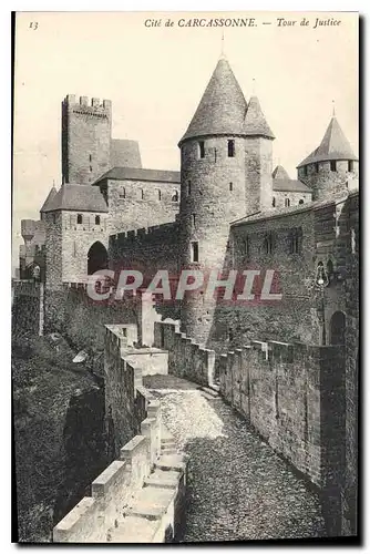 Cartes postales Cite de Carcassonne tour de justice