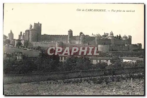 Ansichtskarte AK Cite de Carcassonne vue prise au Nord Est