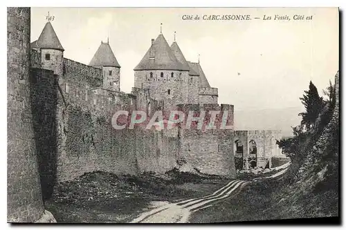 Ansichtskarte AK Cite de Carcassonne les Fosses cote est