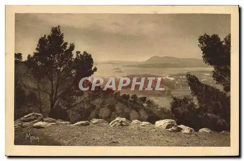 Ansichtskarte AK Toulon vue de la rade et de la ville prise de la route du Faron