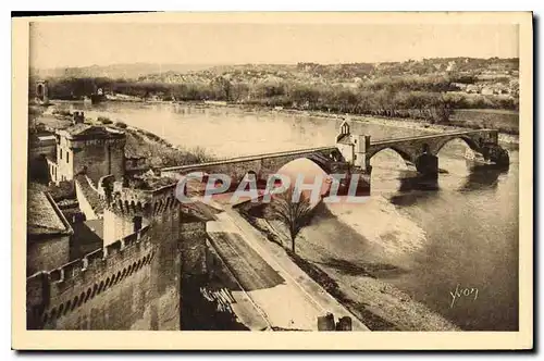 Ansichtskarte AK Avignon Vaucluse vue generale sur la rive droite du Rhone