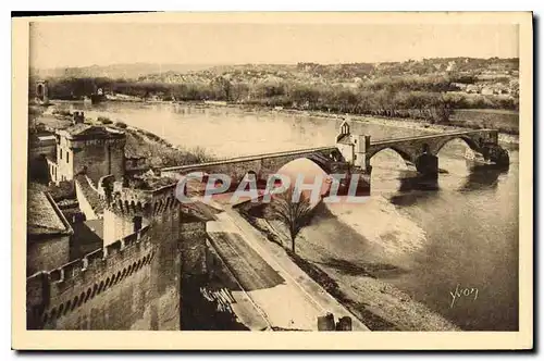 Cartes postales Avignon Vaucluse vue generale sur la rive droite du Rhone
