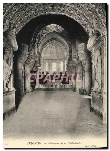 Ansichtskarte AK Avignon interieur de la cathedrale