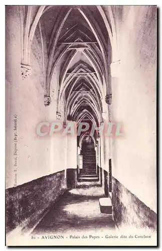 Cartes postales Avignon palais des papes galerie dite du Conclave