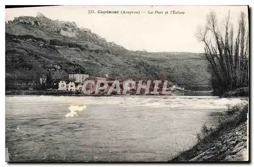 Cartes postales Capdenac Aveyron le port et l'Ecluse