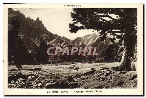 Cartes postales Le Mont Dore Paysage Vallee d'enfer